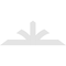 Ekena Millwork Richland Architectural Grade PVC Gable Bracket, 72"W x 27"H x 2"D x 6"F, 9/12 Pitch GBP072X27X0206RIC00 - alternate 4